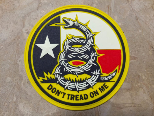 Texas Don’t Tread on Me Snake Patch PVC