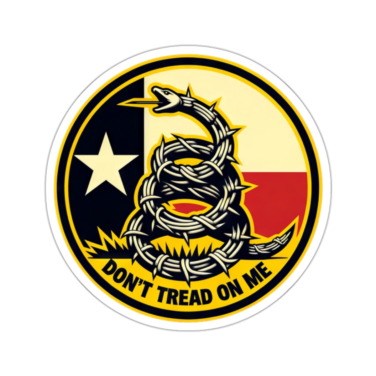 Don't Tread on Me - Texas Kiss-Cut Stickers